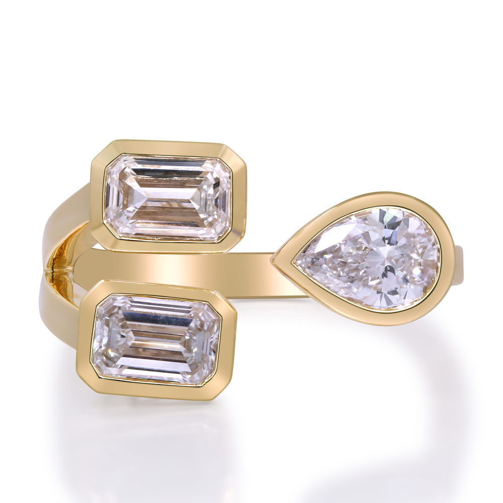 1.95 ctw Yellow Gold Lab-Grown Diamond Ring